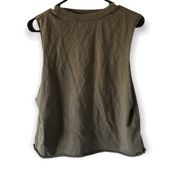 Forever 21 muscle tank with eagle and gold washer rings - Picture 2 of 4